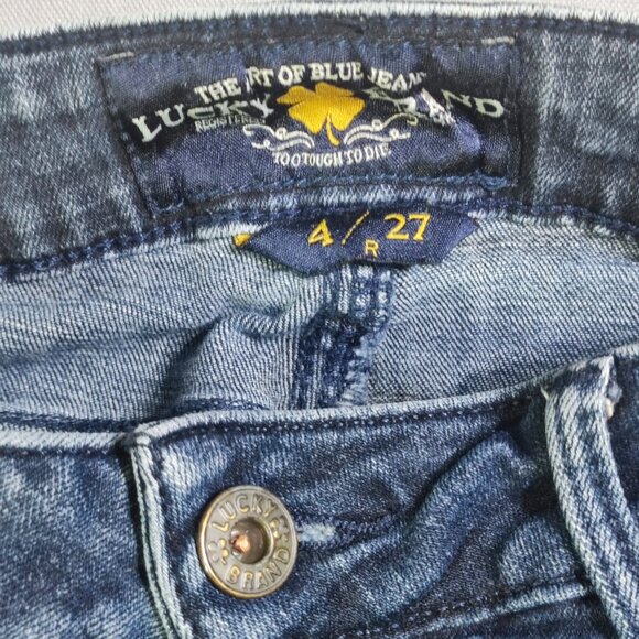 Lucky Brand jeans Lolita Skinny women's size 4/27 medium washed  ink blue - Picture 6 of 16